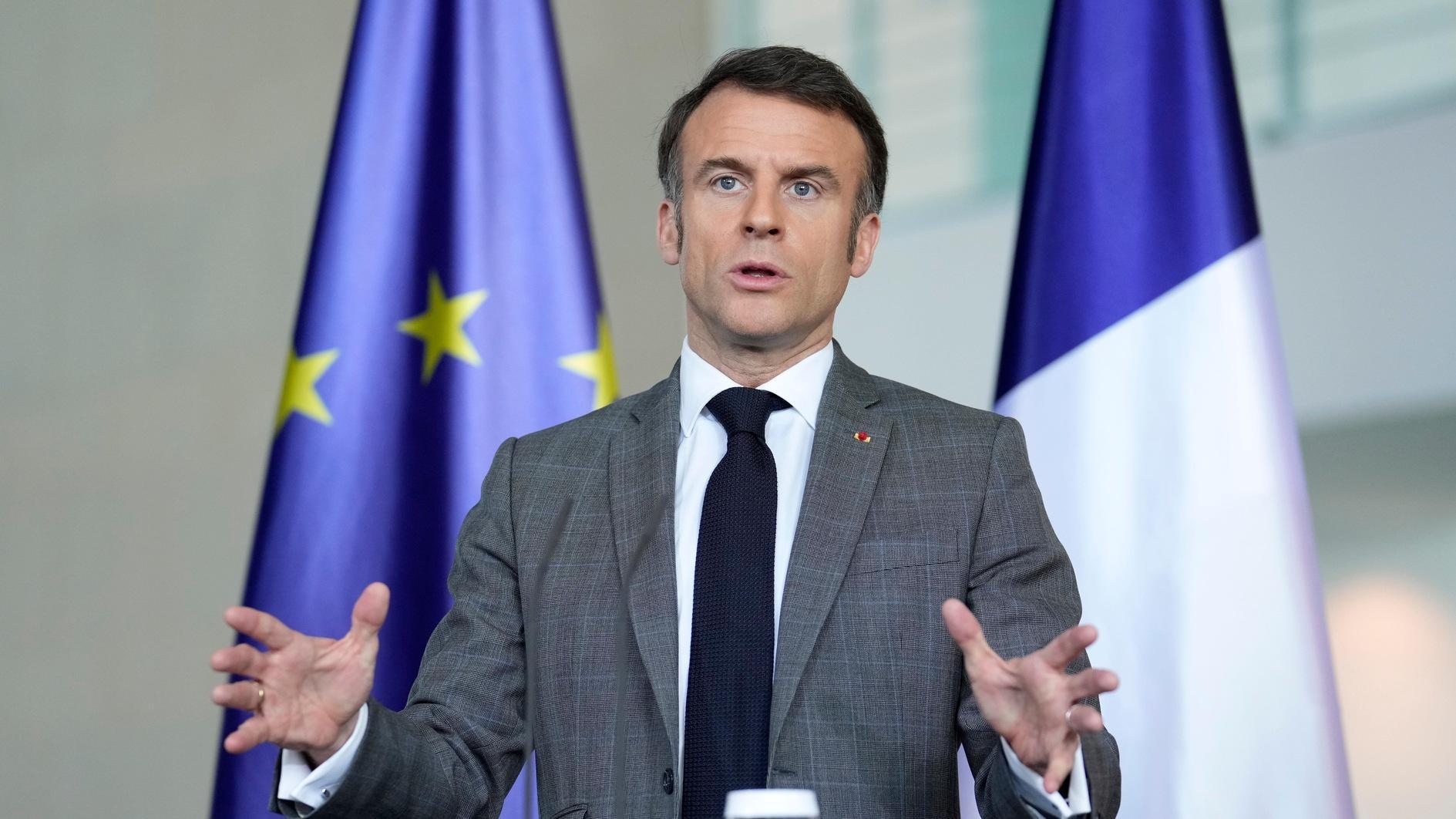 Macron says ground operations in Ukraine possible at some point