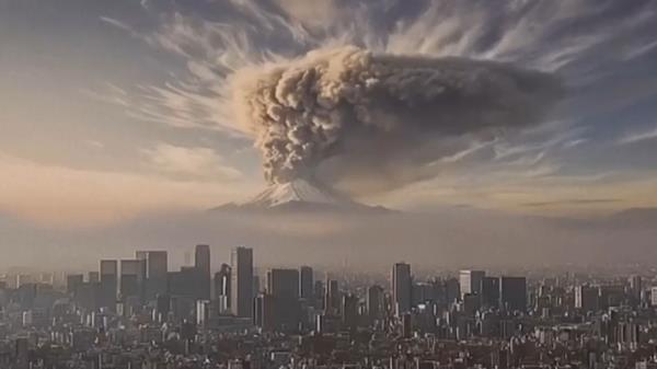 日本发布AI生成视频 模拟富士山剧烈喷发场景  第1张
